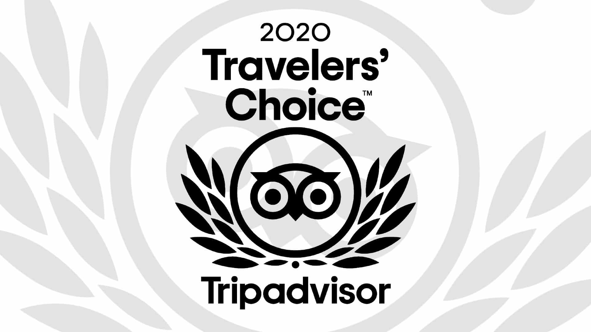 Tripadvisor Travelers' Choice award 2020
